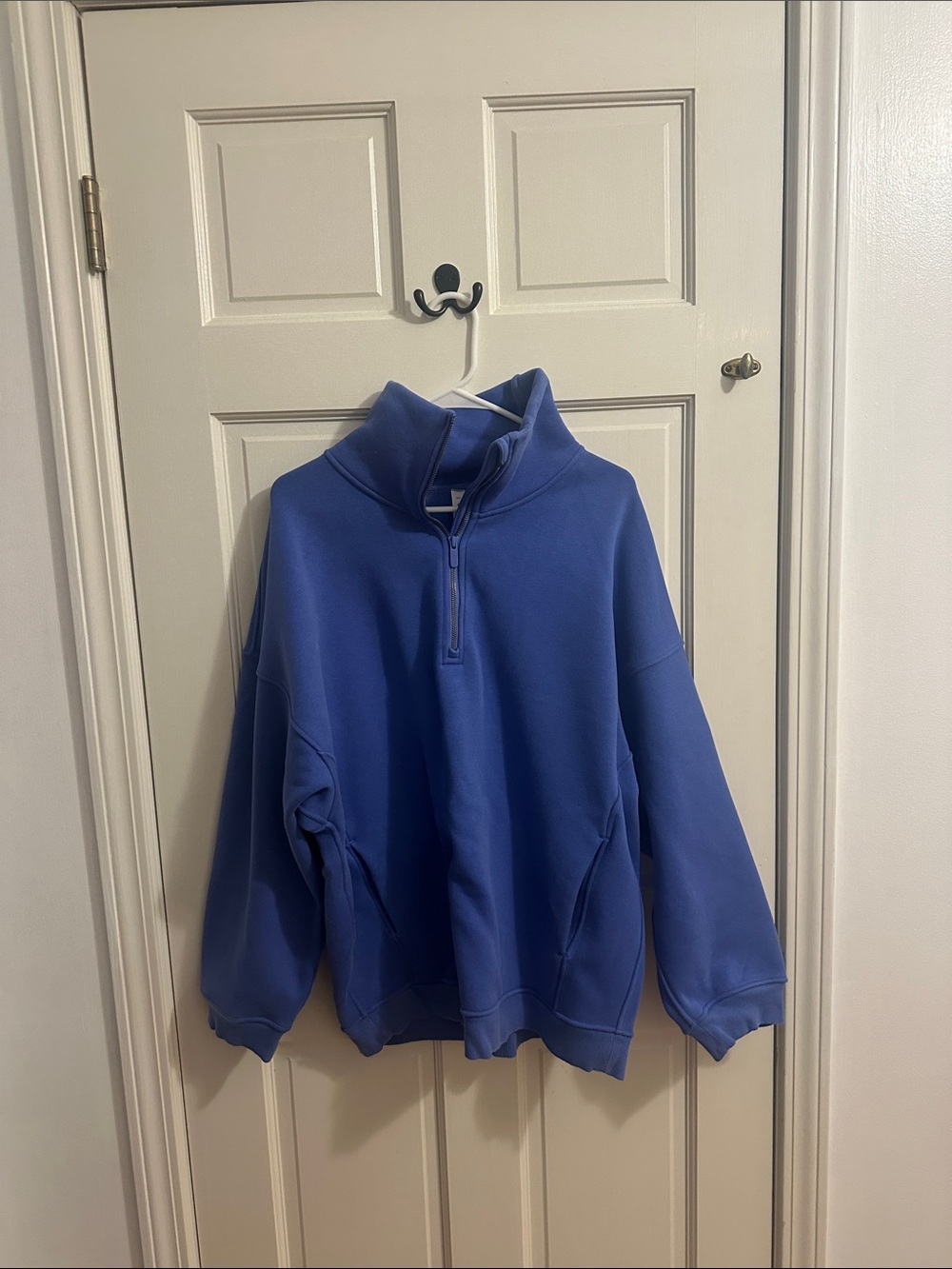 lululemon athletica Blue Half-Zip Pullover Jacket